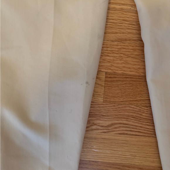 Zara cream trouser pants with fabric-covered belt - Picture 13 of 13